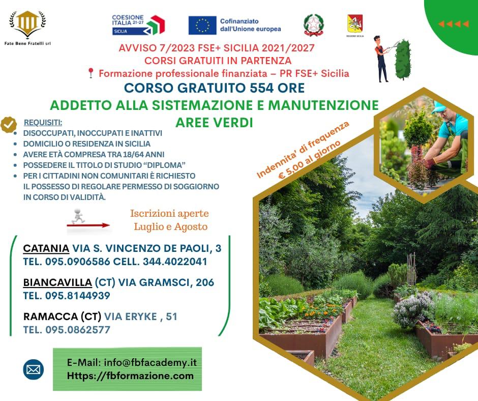 Corso Manutenzione Aree Verdi